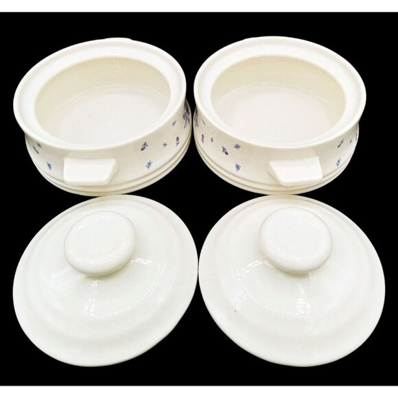 Casserole Dishes Versailles Stoneware Lids Set Floral Pattern Bake Serve Store - Picture 5 of 16